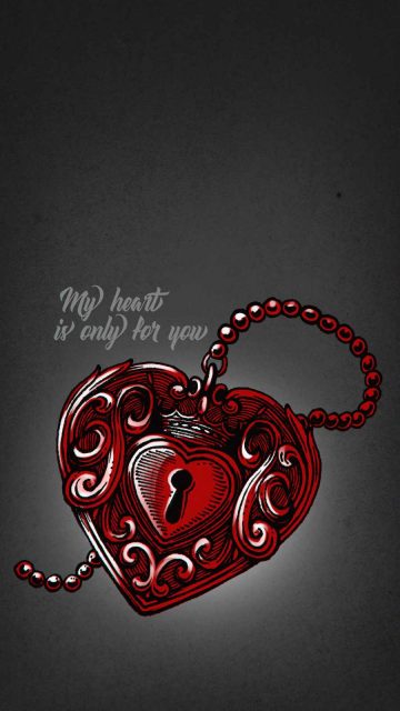 Heart Locker iPhone Wallpaper