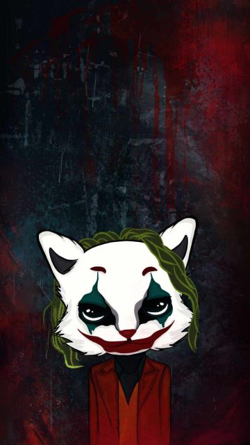 Joker Cat iPhone Wallpaper
