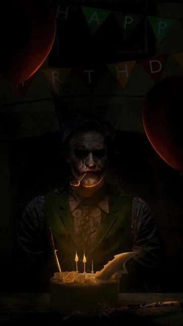 Joker birthday iPhone Wallpaper
