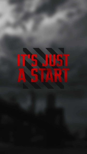 Just a Start iPhone Wallpaper