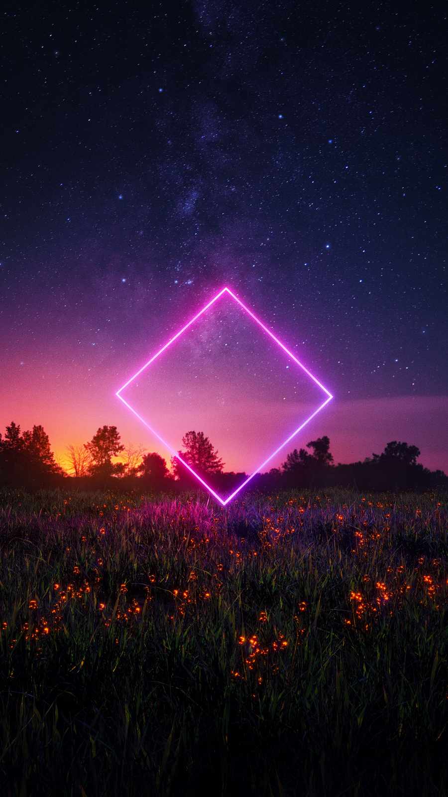 Neon Rhombus in Nature