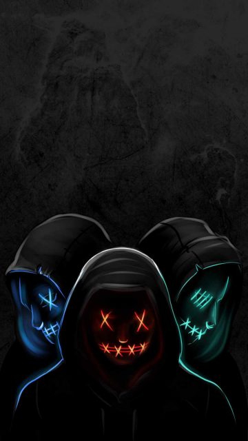 People of Dark iPhone Wallpaper