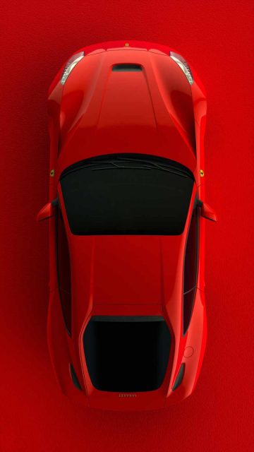 Red Ferrari GT iPhone Wallpaper