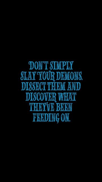 Slay your Demons iPhone Wallpaper