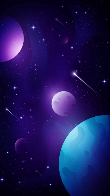 Space Minimal Art iPhone Wallpaper