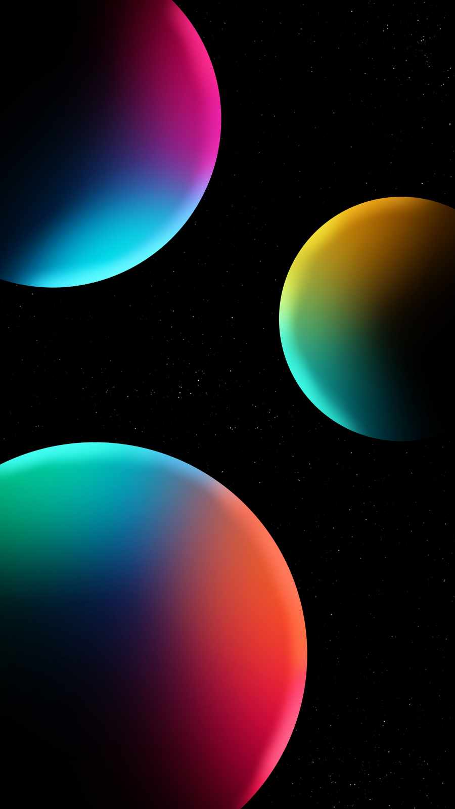 Space Spheres iPhone Wallpaper