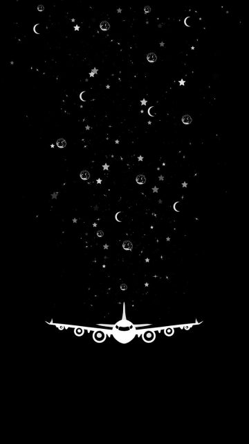 Star Plane iPhone Wallpaper