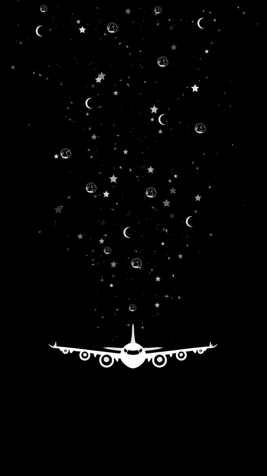Star Plane iPhone Wallpaper