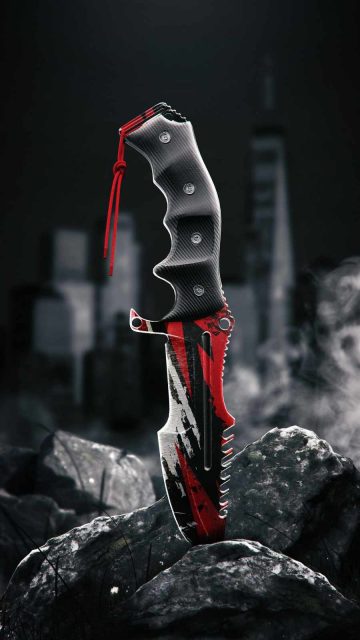 Survival Knife iPhone Wallpaper