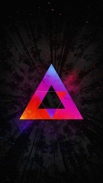 Triangle Art iPhone Wallpaper