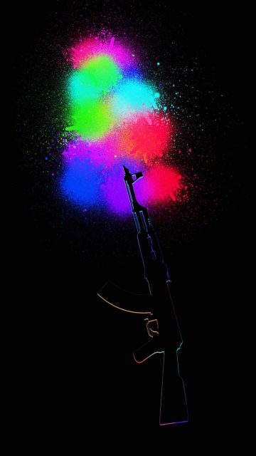 AK 47 Colors iPhone Wallpaper