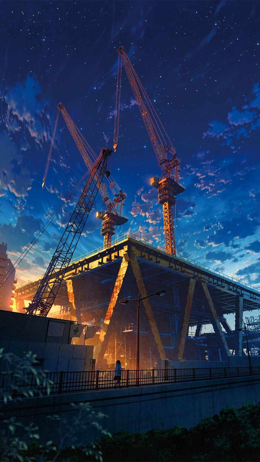 Anime Construction Building