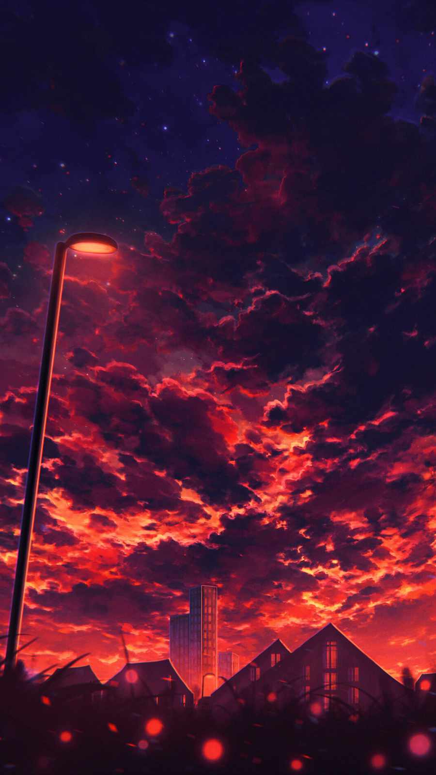 iPhoneXpaperscom  iPhone X wallpaper  at76animepaintingtemplered artillustration