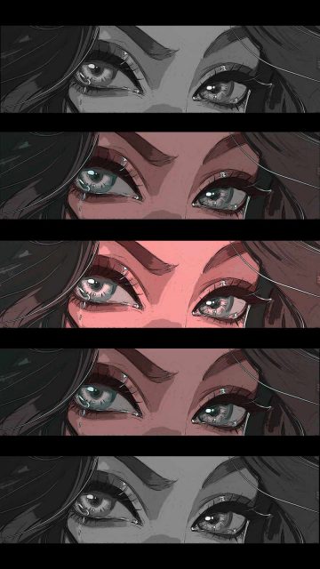 Crying Eyes iPhone Wallpaper