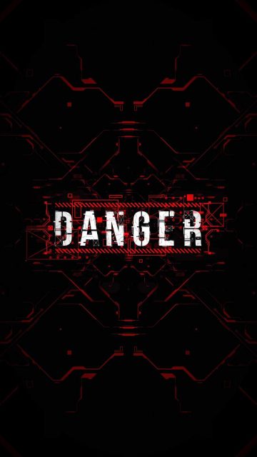 DANGER iPhone Wallpaper