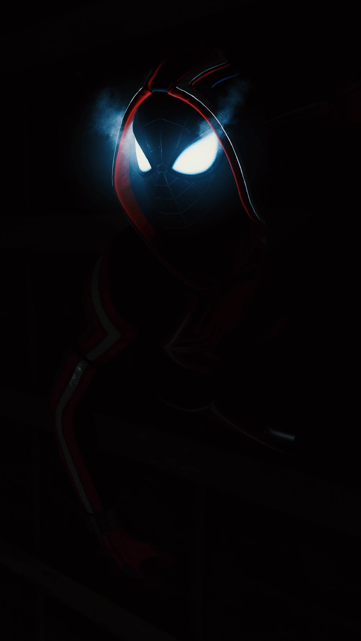 Dark Spiderman Glowing Eyes