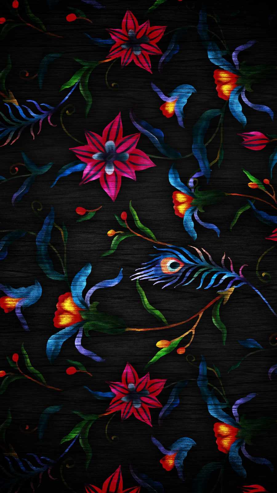 Flowers Art iPhone Wallpaper