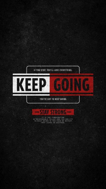 Keep Going iPhone Wallpaper