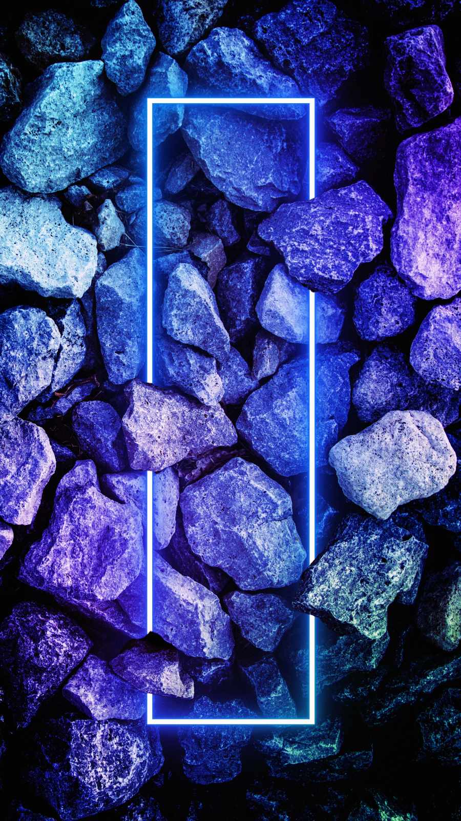 Neon Blue Stones