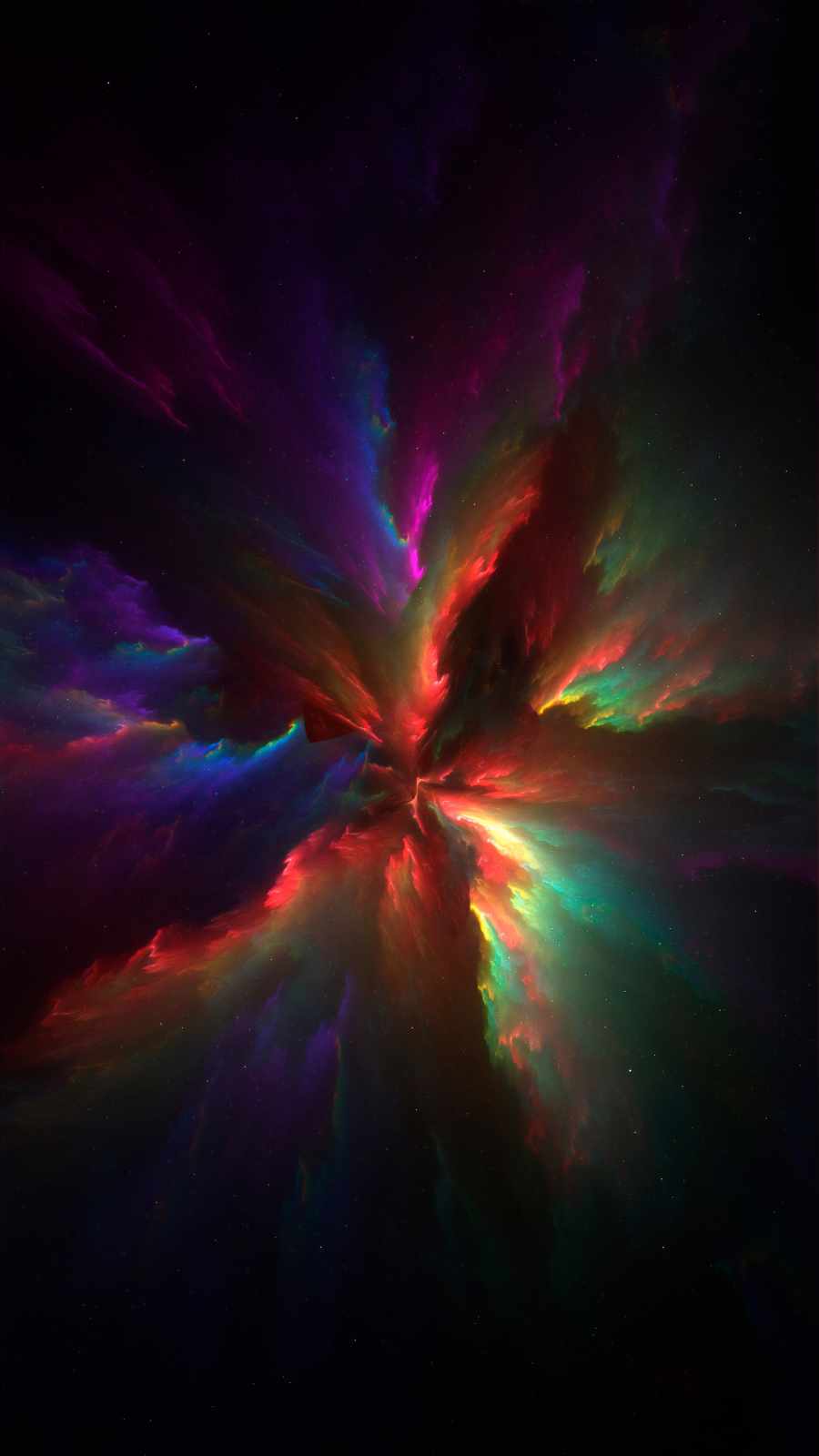 Space Nebula Collision