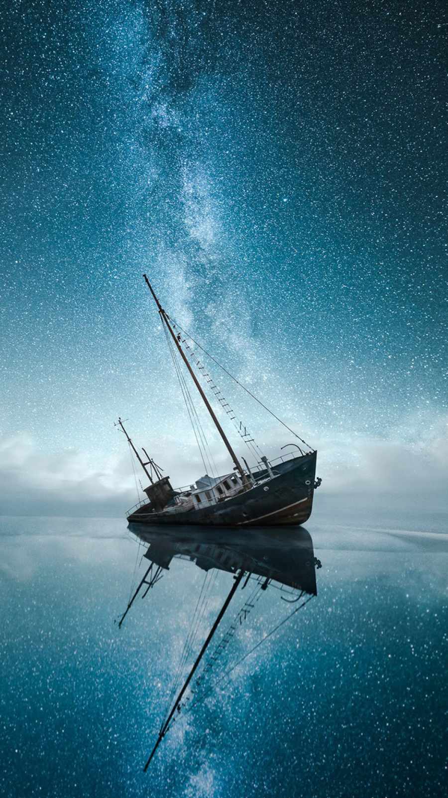 Starry Sky Night Boat