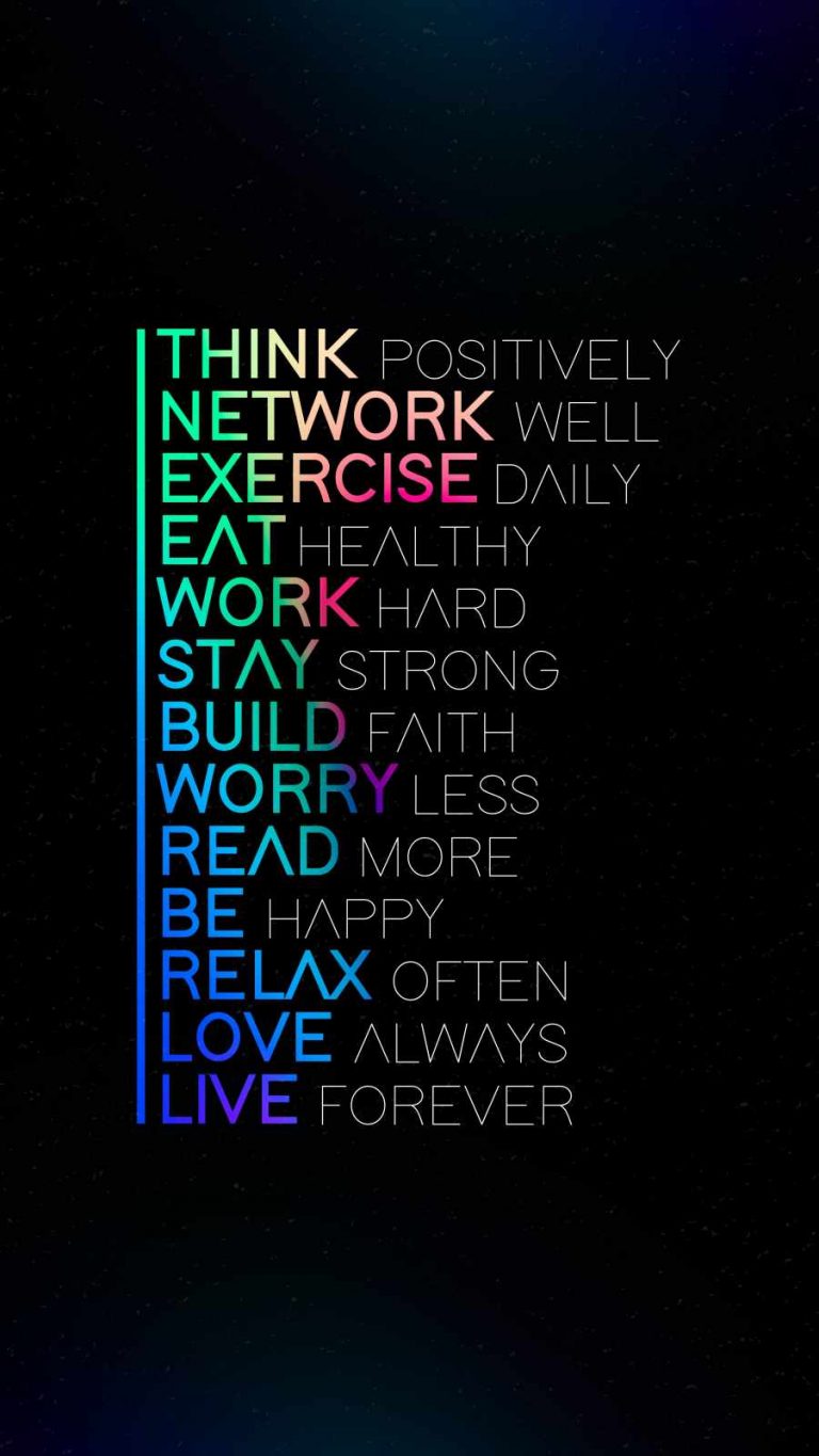 Think Positively iPhone Wallpaper - iPhone Wallpapers