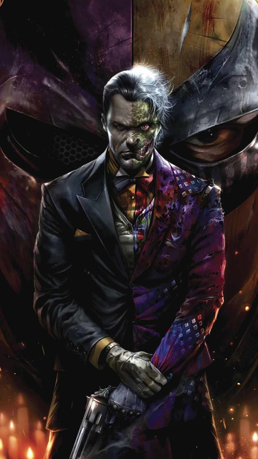 Two Face iPhone Wallpaper