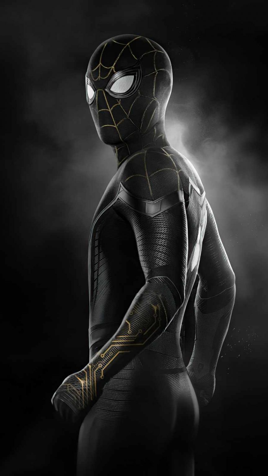 Spider Man No Way Home Black Gold Suit - IPhone Wallpapers : iPhone