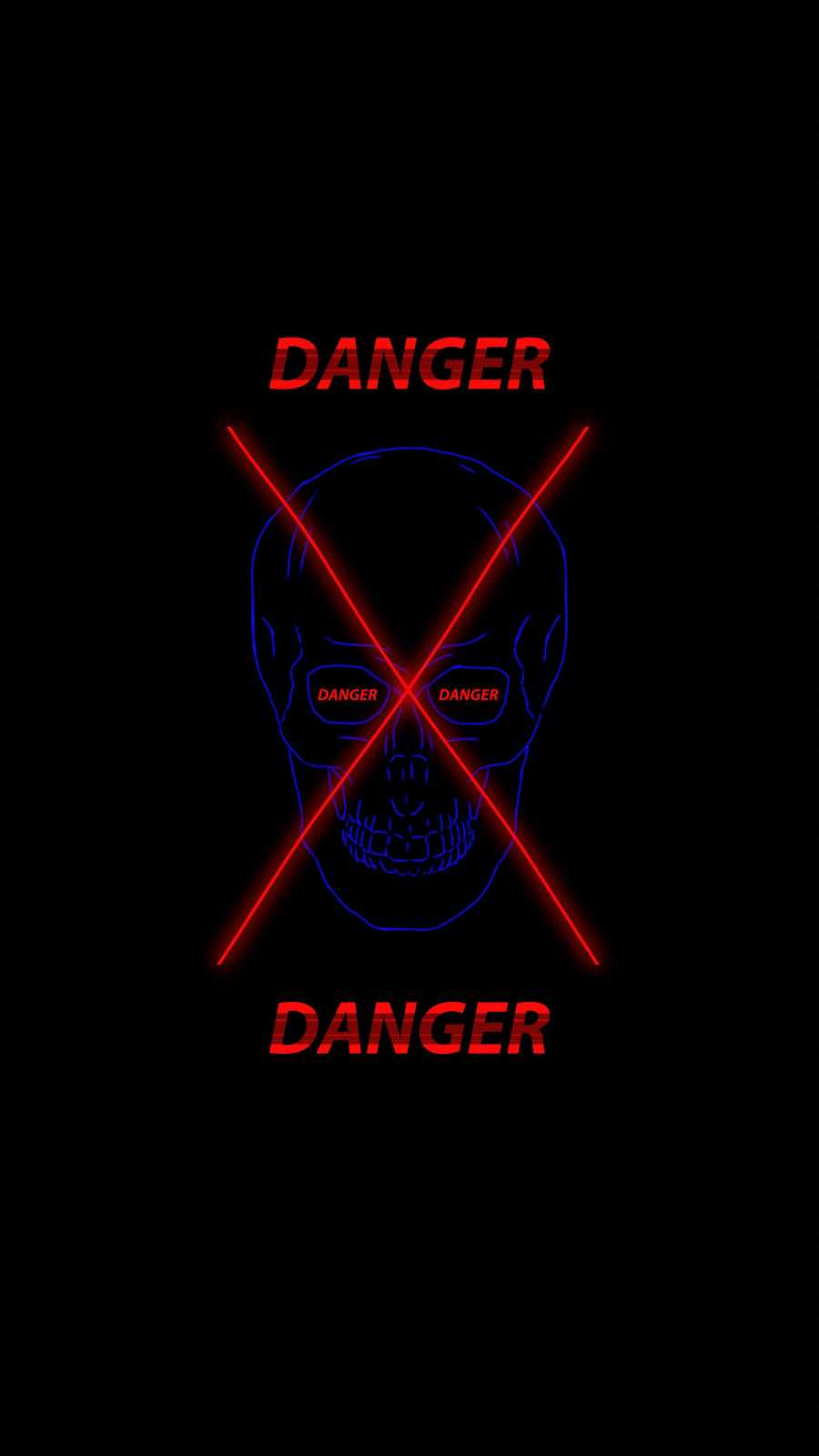 Danger Skull iPhone Wallpaper