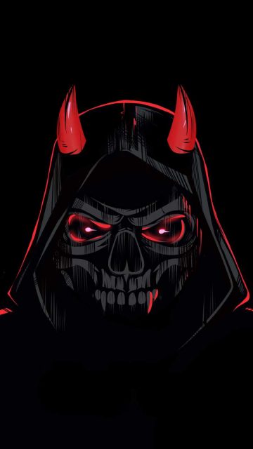 Devil in Hoodie iPhone Wallpaper