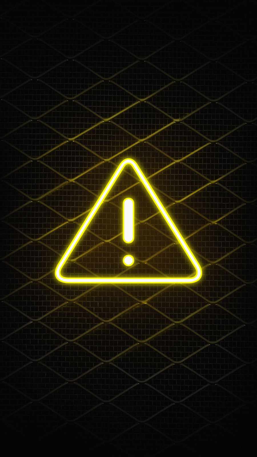 warning iphone wallpaper