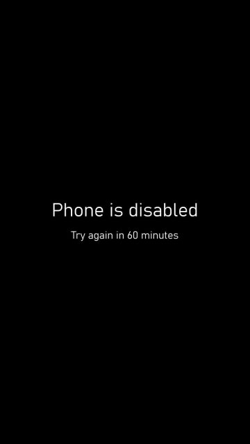 Phone is Disabled