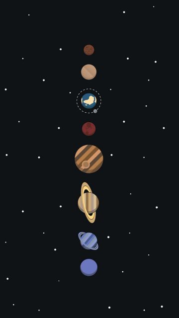 solar system minimalism