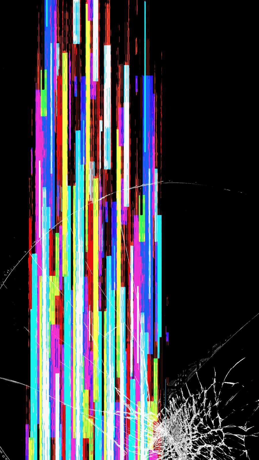 Broken Display iPhone Wallpaper