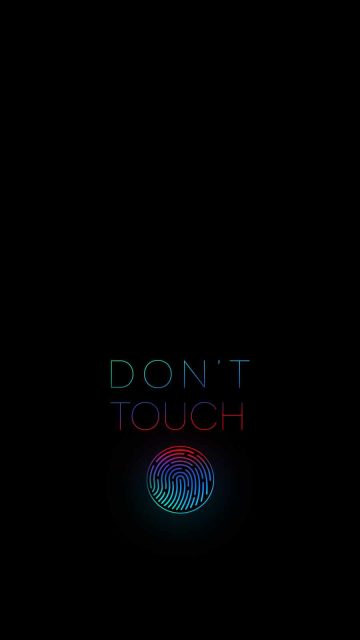 Dont Touch iPhone Wallpaper