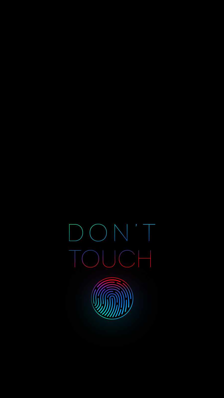 Dont Touch iPhone Wallpaper