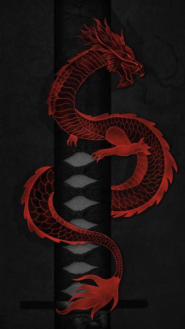 Dragon Sword iPhone Wallpaper