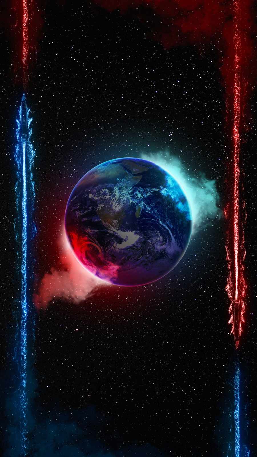Earth Smoke iPhone Wallpaper