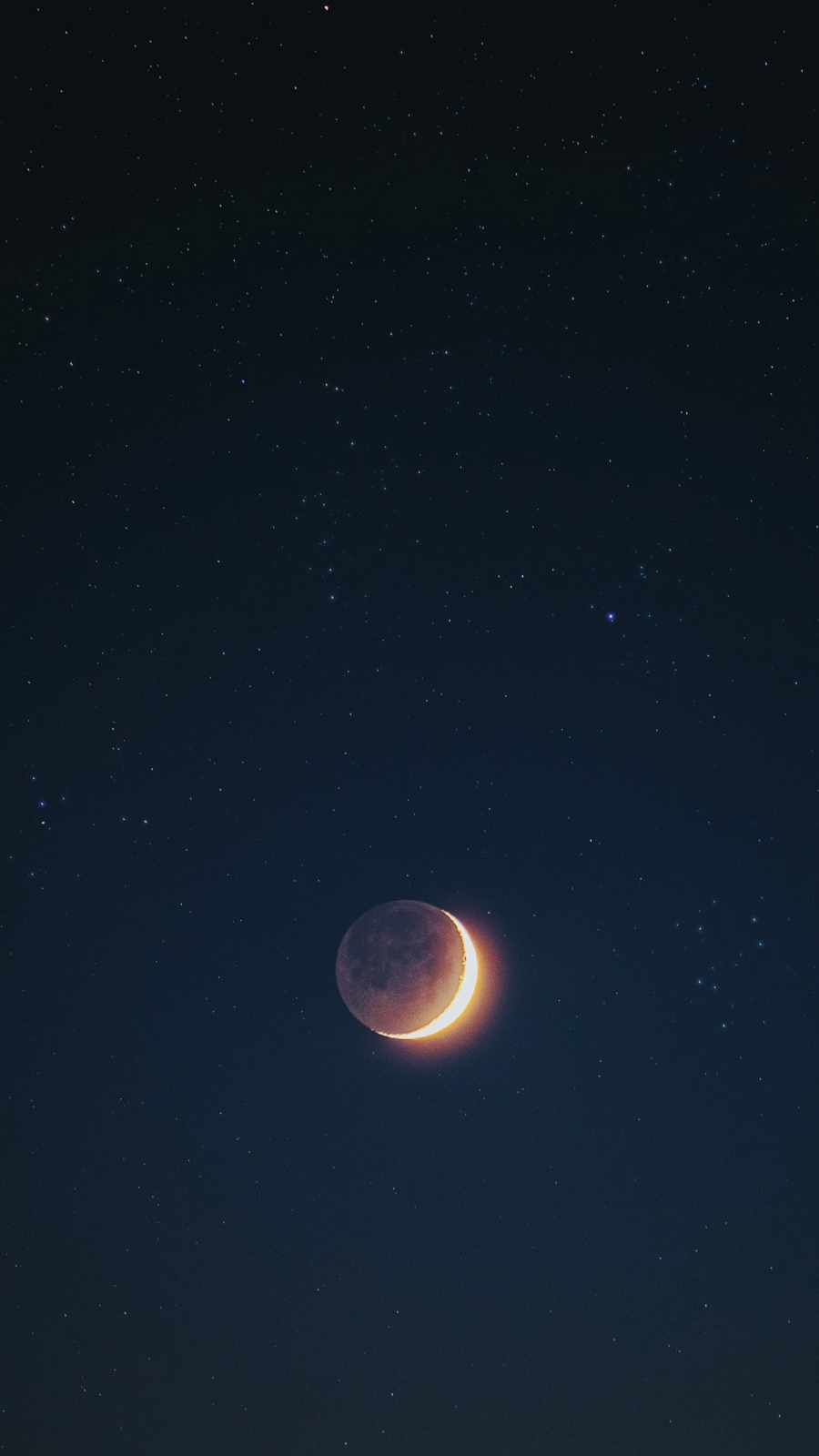 Far Moon Eclipse iPhone Wallpaper
