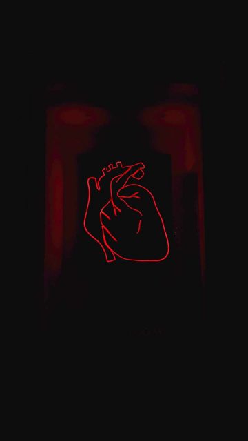 Heart in Darkness iPhone Wallpaper