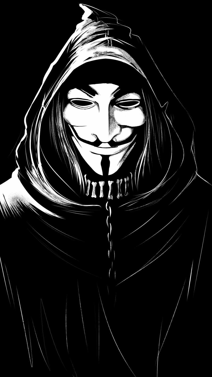 Hoodie Anonymous iPhone Wallpaper