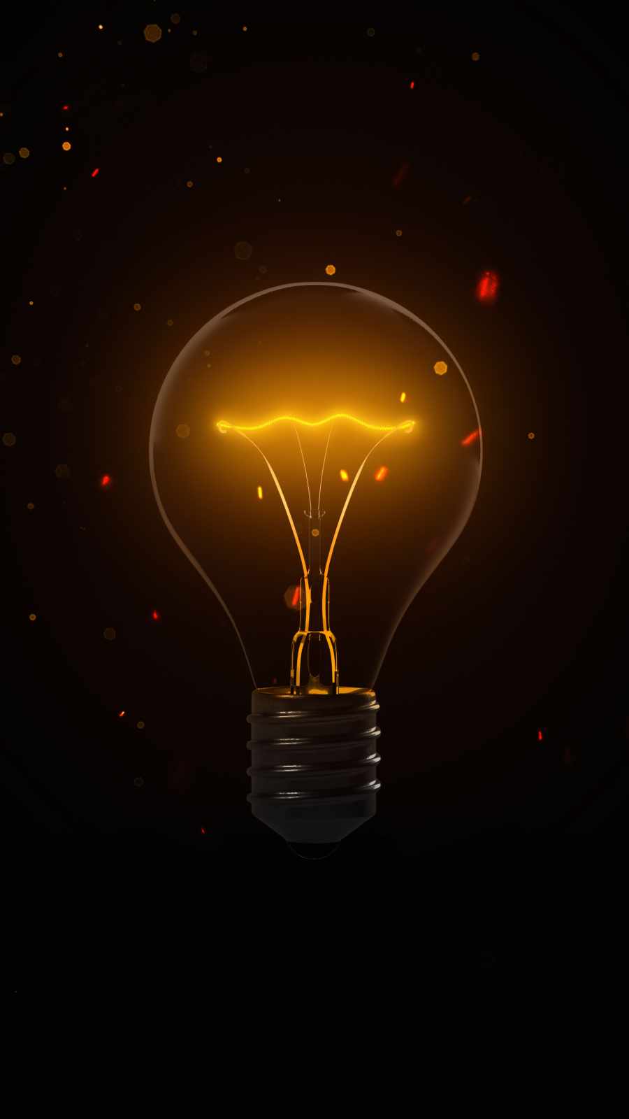 Light Bulb iPhone Wallpaper