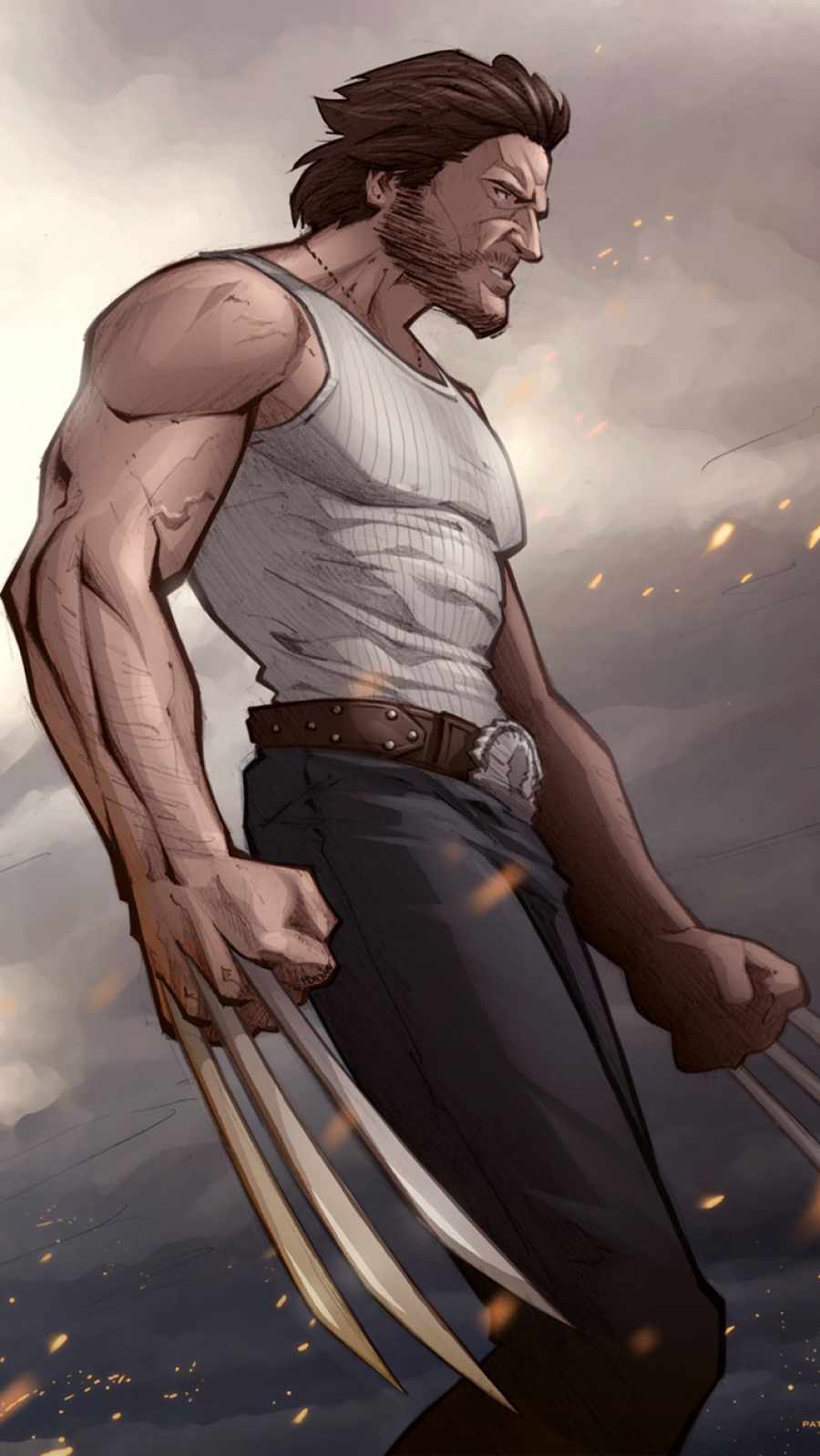 Logan Wolverine iPhone Wallpaper
