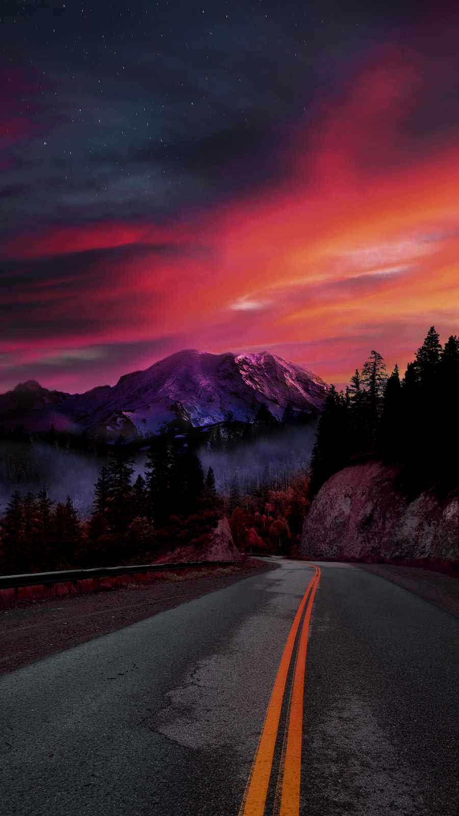 Mountain View Road iPhone Wallpaper