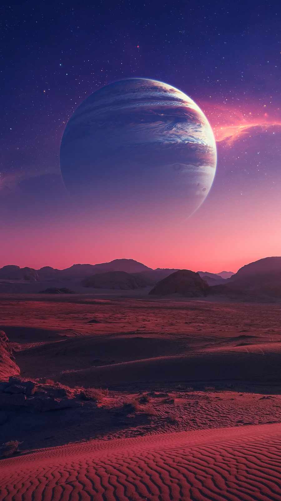 Planet Desert iPhone Wallpaper