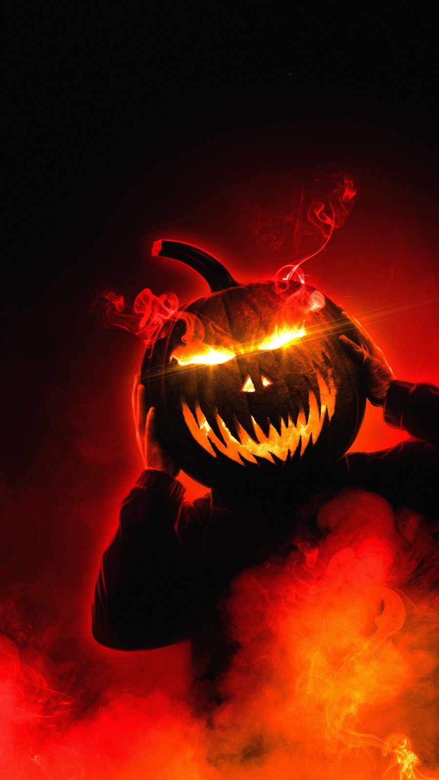 Pumpkin Face Halloween iPhone Wallpaper