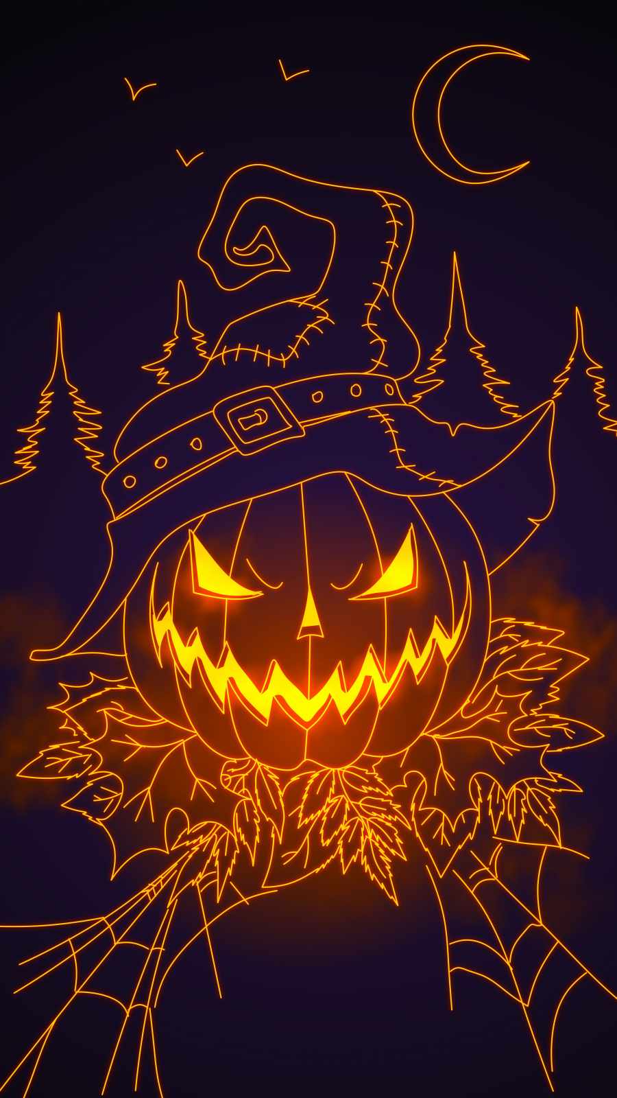 Pumpkin Halloween iPhone Wallpaper