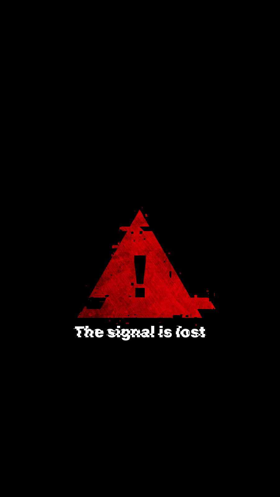 Signal is Lost iPhone Wallpaper