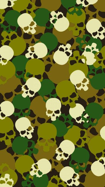 Skulls Pattern iPhone Wallpaper