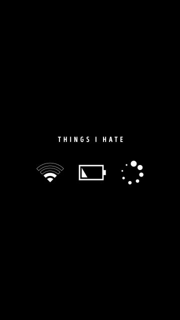 Things i Hate iPhone Wallpaper